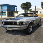 Classic Ford Mustang Drift Car icono