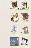 Funny cats stickers - WAStickerApps Ekran Görüntüsü 1
