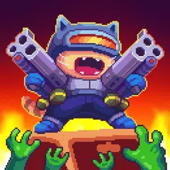 Cat Gunner: Super Força (Pixel