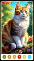 Cat Paint by Number 海报