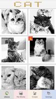 Cat Pixel Art poster