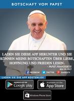 Botschaften vom Papst Plakat