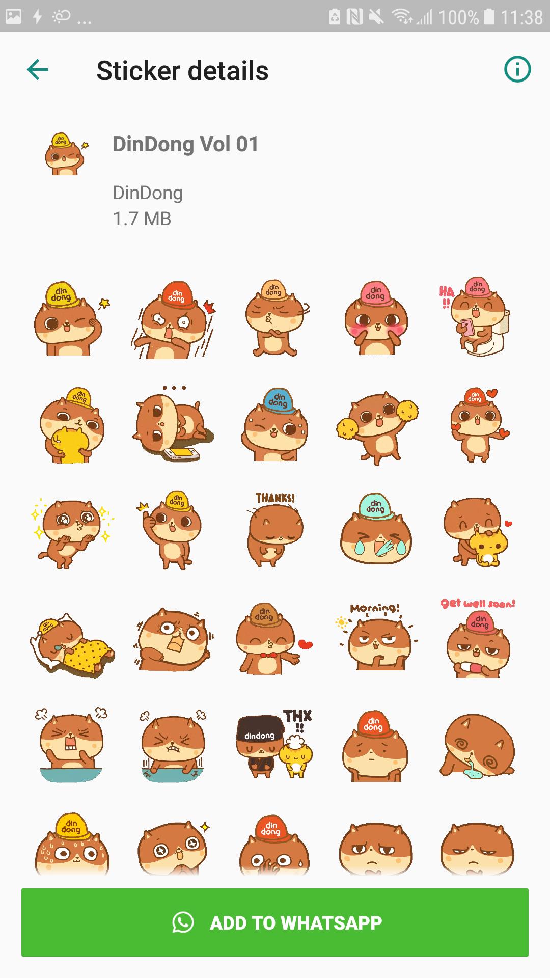 DinDong WhatsApp sticker for Android - APK Download