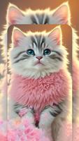 Cute Cat Live Wallpapers HD poster