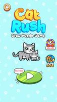 Cat Rush: Draw Puzzle Game Affiche