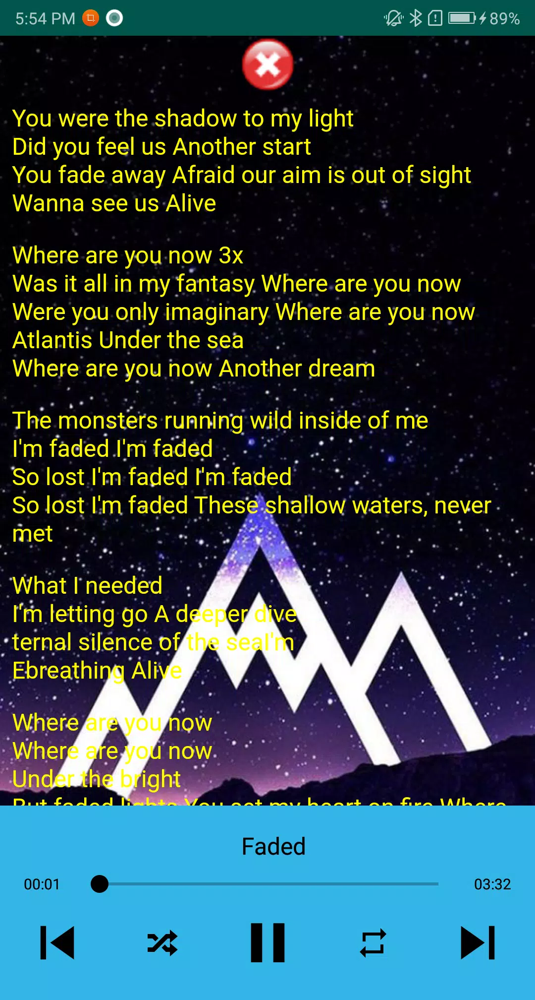 SONG LYRICS - Faded-Alan Walker in 2023  Faded lyrics alan walker, Alan  walker, Faded lyrics