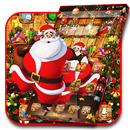 Cartoon Glitter Santa Claus Theme APK