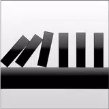 スワイプドミノ倒しゲーム