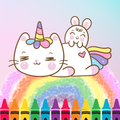 Cat Unicorn Coloring Game
