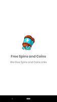 Spins and Coins - Free Links for Coin Master Affiche