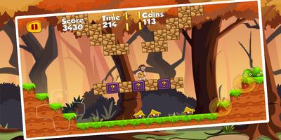 Caveman run : Super Jungle Adventure Boy تصوير الشاشة 1