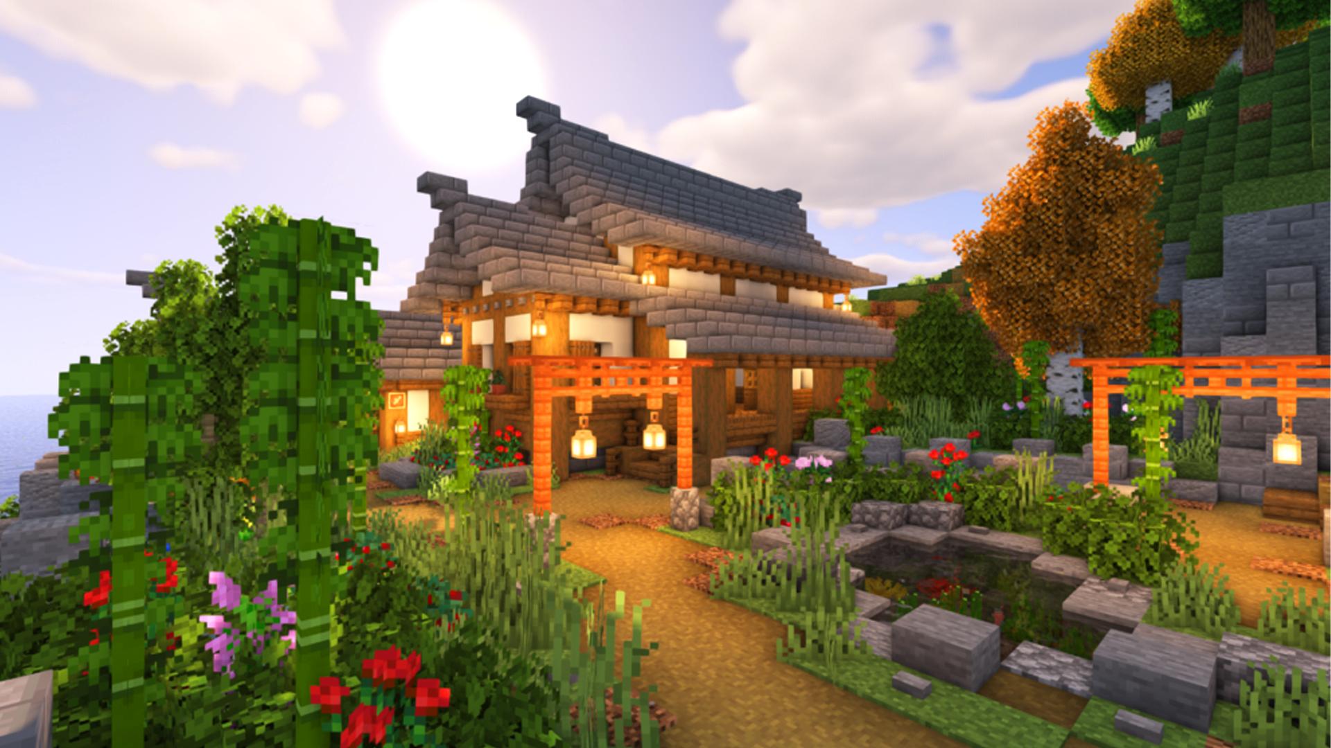 Minecraft японский дом. Домики Японии майнкрафт. Японский домик в Майне. Дом в Майне в японском стиле. Японский дом схематика