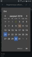 Budzik cykliczny z kalendarzem screenshot 2