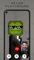 Melon playground fake call syot layar 1