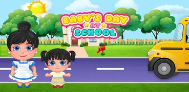 Bambino Emma Cura Giorno A Scuola