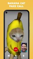 Banana Cat Fake Call Meme capture d'écran 2