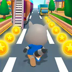 Raccoon Fun Run: Running Games Icon