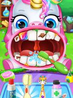 Unicorn Pet Dentist Teeth Game پوسٹر