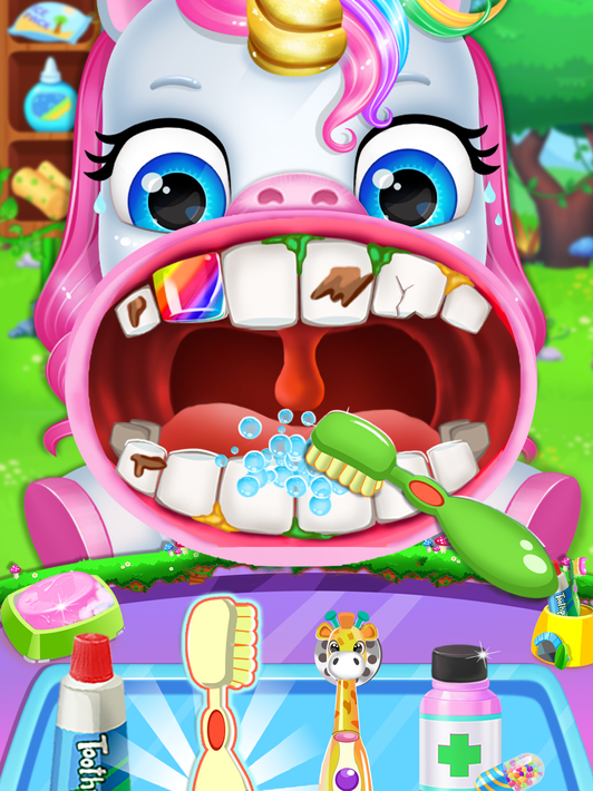 Unicorn Pet Dentist Teeth Game screenshot 6