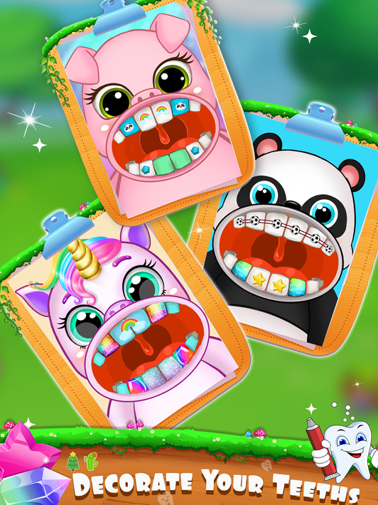 Unicorn Pet Dentist Teeth Game screenshot 2