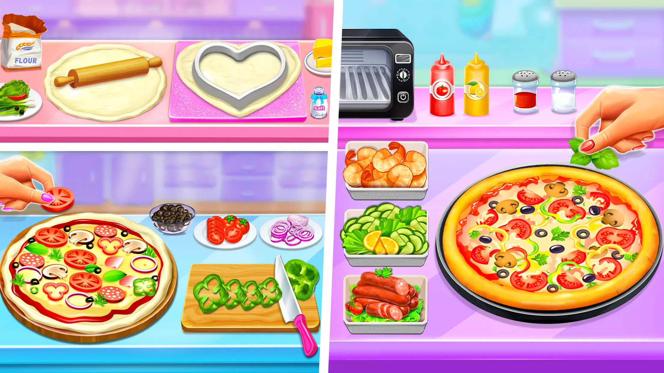 Cooking Pizza Assets Idle Game Kit Download 