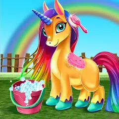 Скачать Little Unicorn Care Baby Pony Pet APK