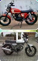 modified 100 cb motorbike desi poster