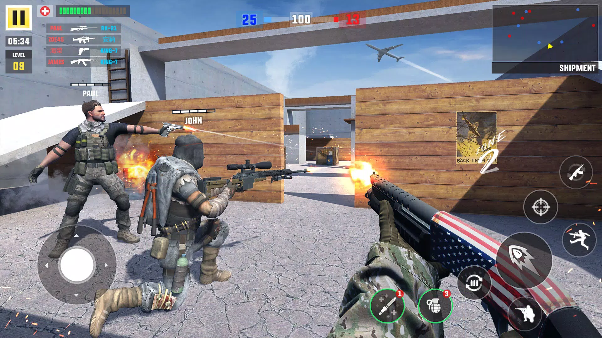 Android 用の Fps Fire Battleground Survival Apk をダウンロード