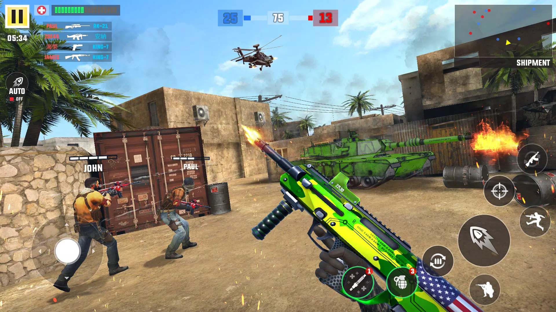 Critical Fire Strike Gun Games Game for Android - Download