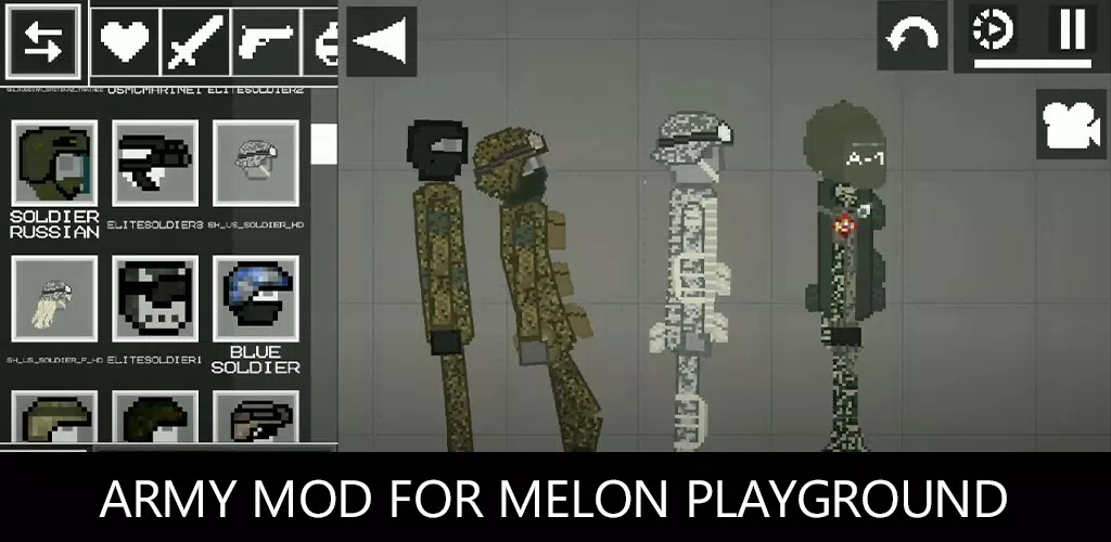 Army mod melon playground for Android - Free App Download