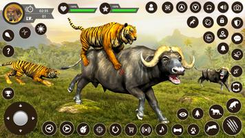 Wild Tiger Sim: Animal Games اسکرین شاٹ 1
