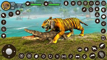 Wild Tiger Sim: Animal Games اسکرین شاٹ 2