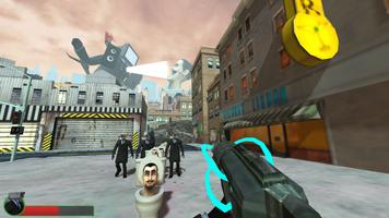 Merge Toilet Monster Game capture d'écran 2