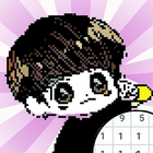 KPOP Army Pixel Art Zeichen