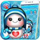 Cartoon Ice Snowman Theme biểu tượng