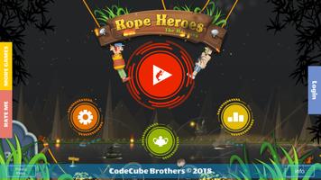 Rope Heroes - Hole Runner Game imagem de tela 1