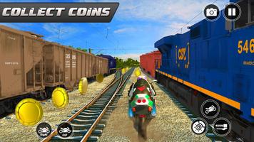 Train Track Bike Riding game Affiche