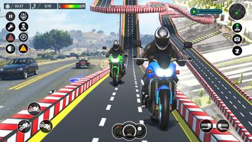 Highway Bike Riding Game اسکرین شاٹ 1