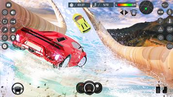 Water Slide Car Race games Affiche