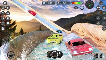 Water Slide Car Race games capture d'écran 3