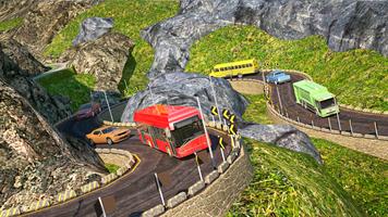 Mountain Road Bus Diving Game постер