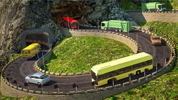 Mountain Road Bus Diving Game скриншот 2