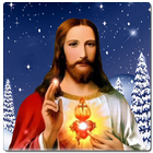 Jesus mit blinkenden Augen Zeichen