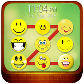 Emoji A Smiley Blokada ekranu ikona