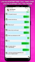 Lisa Blackpink Fake Call, Chat screenshot 1