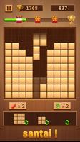 wood block - block puzzle game poster