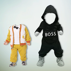 Cute Baby Boy Photo Suit icône