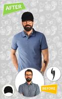 Man Tshirt Photo Suit captura de pantalla 3