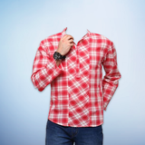 Man Check Shirt Photo Suit biểu tượng