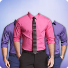 Men Formal Shirt Photo Suit آئیکن